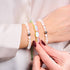 Spectre | Bracelet macramé galets de verre sirène